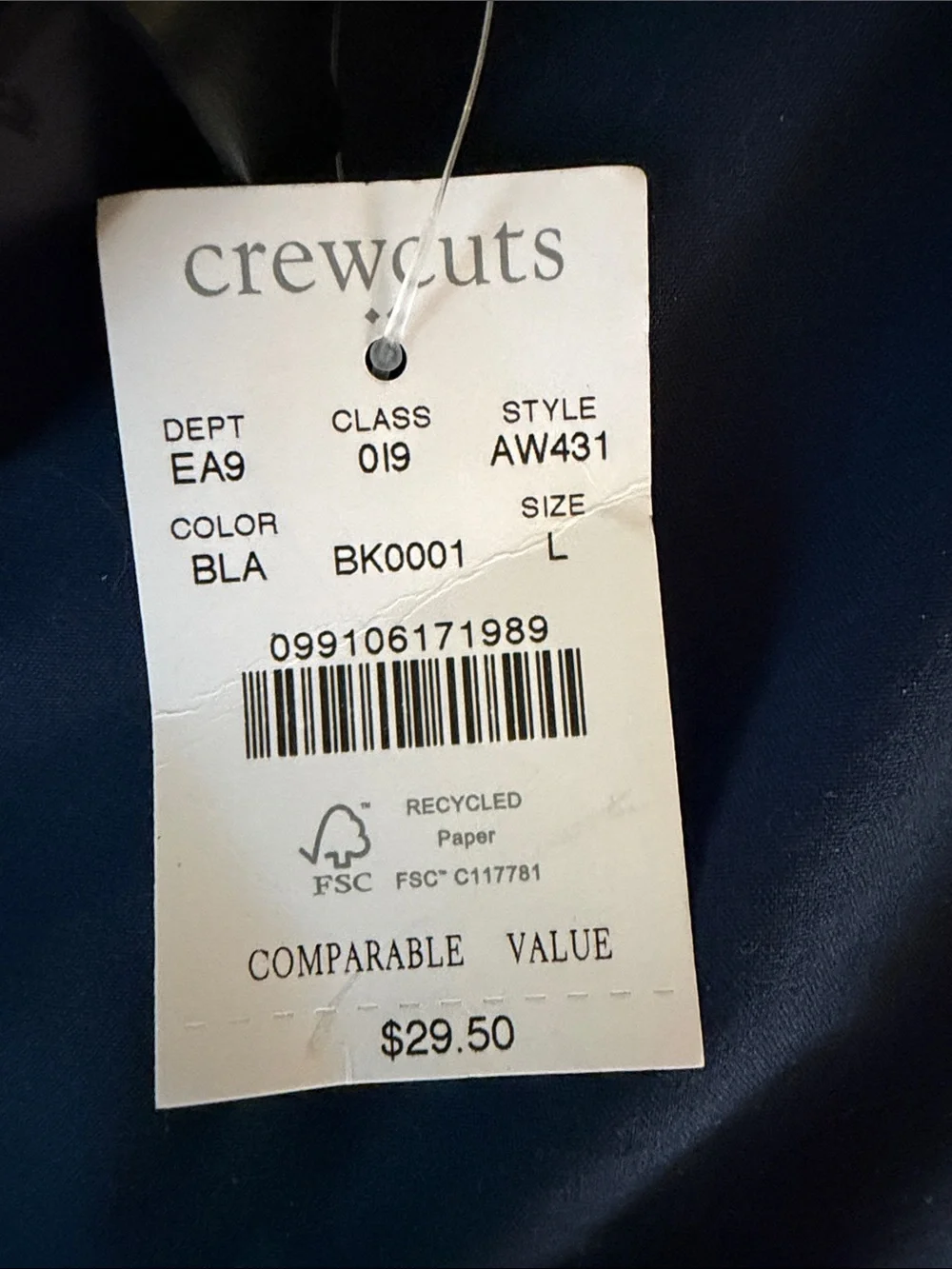 J Crew Crewcuts Youth Boys Black Leather Belt with Silver Buckle